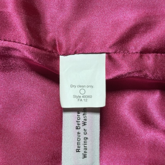 J Crew Majesty Peacoat Womens 4 Pink Stadium Cloth Wool Gold Double Breasted - Picture 6 of 15